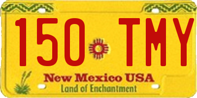 NM license plate 150TMY