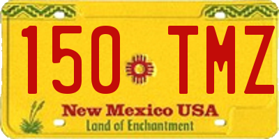 NM license plate 150TMZ