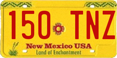 NM license plate 150TNZ
