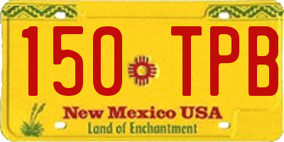 NM license plate 150TPB