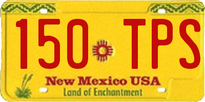 NM license plate 150TPS