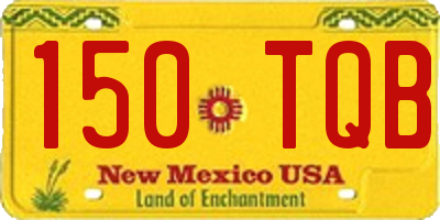 NM license plate 150TQB