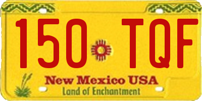 NM license plate 150TQF