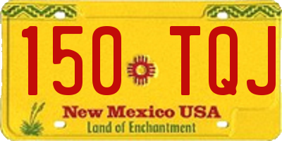NM license plate 150TQJ