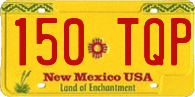 NM license plate 150TQP
