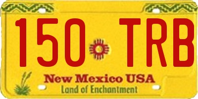 NM license plate 150TRB