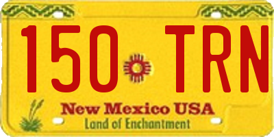 NM license plate 150TRN