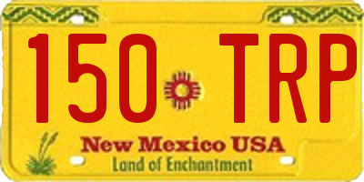 NM license plate 150TRP