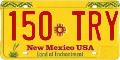 NM license plate 150TRY