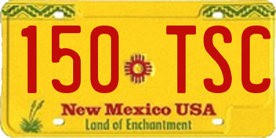 NM license plate 150TSC