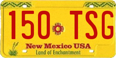 NM license plate 150TSG