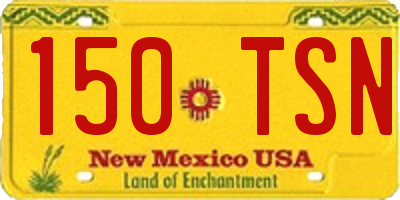 NM license plate 150TSN