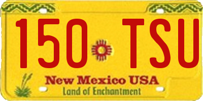 NM license plate 150TSU