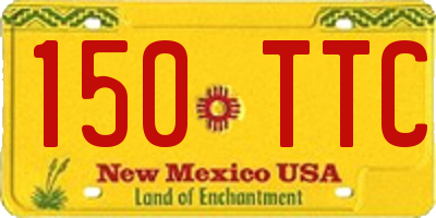 NM license plate 150TTC