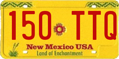 NM license plate 150TTQ