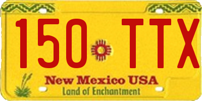 NM license plate 150TTX