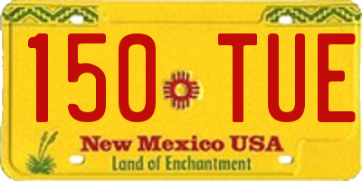 NM license plate 150TUE