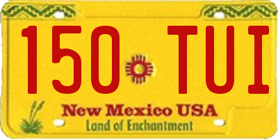 NM license plate 150TUI