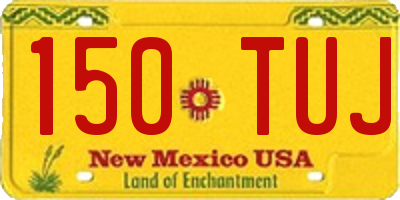NM license plate 150TUJ