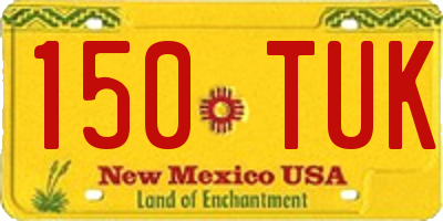 NM license plate 150TUK
