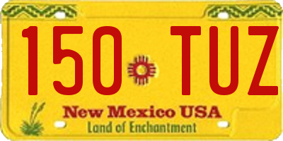 NM license plate 150TUZ