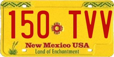 NM license plate 150TVV