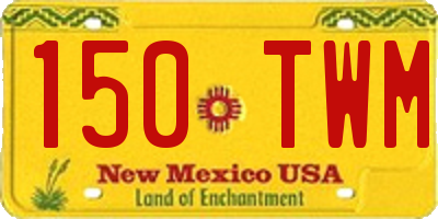 NM license plate 150TWM