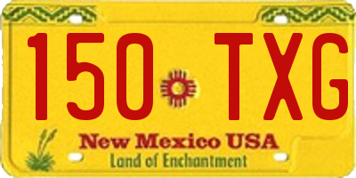 NM license plate 150TXG