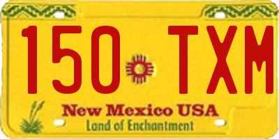 NM license plate 150TXM
