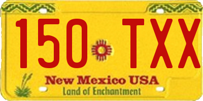 NM license plate 150TXX