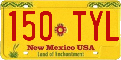 NM license plate 150TYL