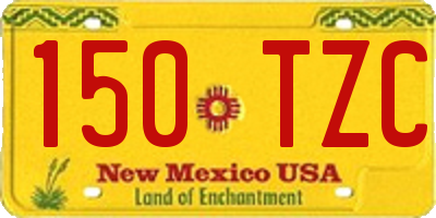 NM license plate 150TZC