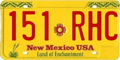 NM license plate 151RHC
