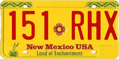 NM license plate 151RHX