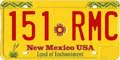 NM license plate 151RMC