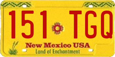 NM license plate 151TGQ