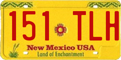 NM license plate 151TLH