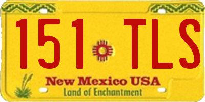 NM license plate 151TLS