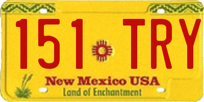 NM license plate 151TRY
