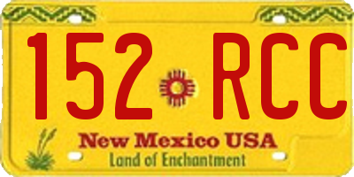 NM license plate 152RCC