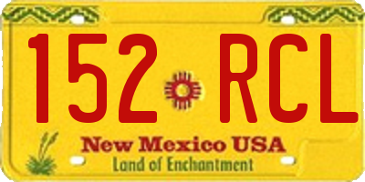 NM license plate 152RCL