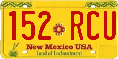 NM license plate 152RCU