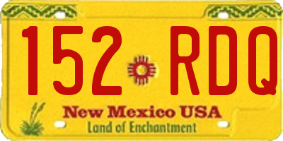 NM license plate 152RDQ