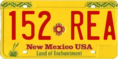 NM license plate 152REA