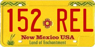 NM license plate 152REL