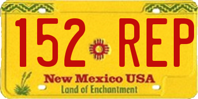 NM license plate 152REP