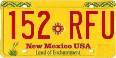 NM license plate 152RFU