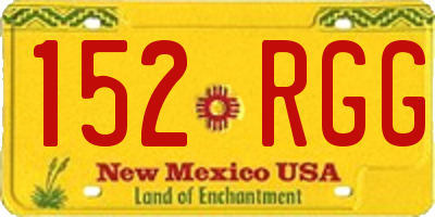 NM license plate 152RGG