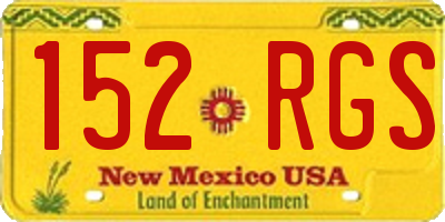 NM license plate 152RGS