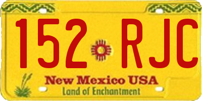 NM license plate 152RJC